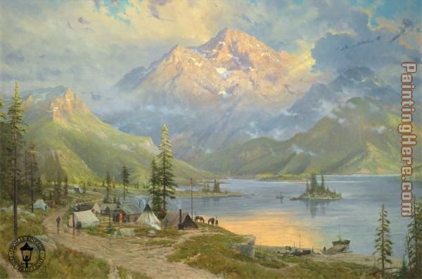 The Edge of Wilderness painting - Thomas Kinkade The Edge of Wilderness art painting